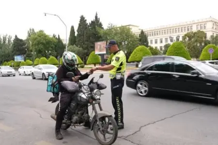 Qaydaları pozan 22 motosiklet sürücüsü saxlanıldı