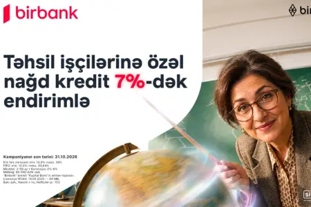 Təhsil işçilərinə nağd pul kreditində 7%-dək endirim
