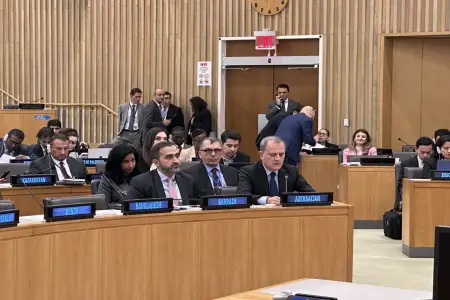 Ceyhun Bayramov İƏT toplantısında çıxış edib  Ceyhun Bayramov İƏT toplantısında çıxış etdi