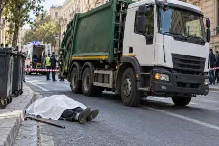 Bakıda FACİƏ: zibil daşıyan maşın qoca kişini vurub öldürdü