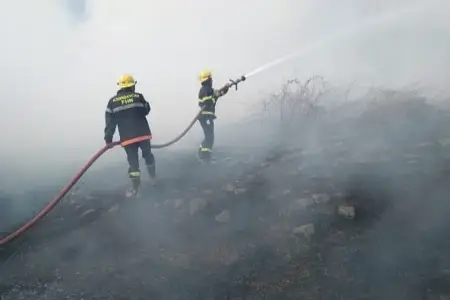Ağsuda dağlıq ərazidə yanğın başladı