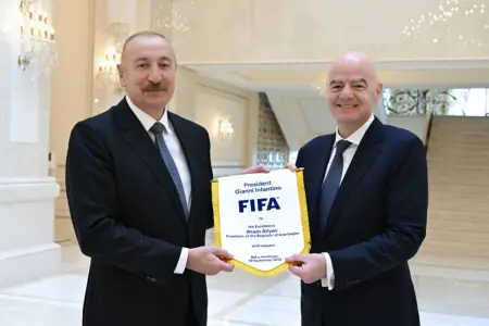 İnfantino Bakıdan paylaşım etdi – VİDEO