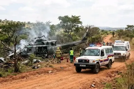 Zimbabvedə helikopter qəzasında 6 nəfər öldü