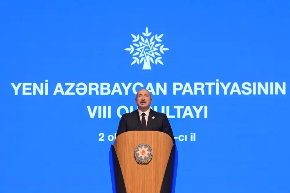 YAP-ın VIII Qurultayı keçirilir, İlham Əliyev çıxış etdi - YENİLƏNDİ