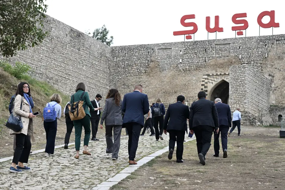 Avropa İttifaqı Şurasının üzvləri Şuşada - FOTO