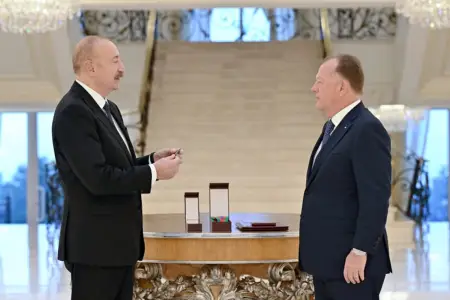 Prezident Vizeri qəbul edib ordenini təqdim etdi - Fotolar