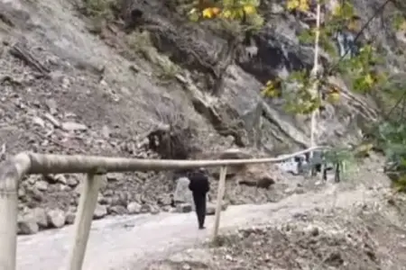 Quba-Xınalıq yolunda sürüşmə - 8 kəndlə nəqliyyat əlaqəsi kəsildi