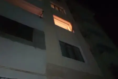 Şəfəq qəsəbəsində yaşayış binasında partlayış - Yaralı var - VİDEO