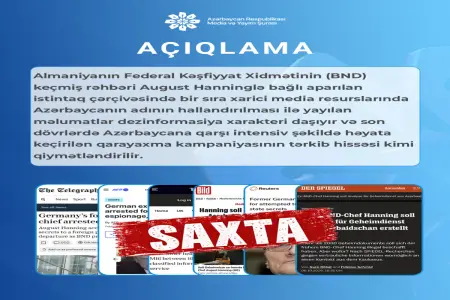 Media və Yayım Şurası məlumat yaydı