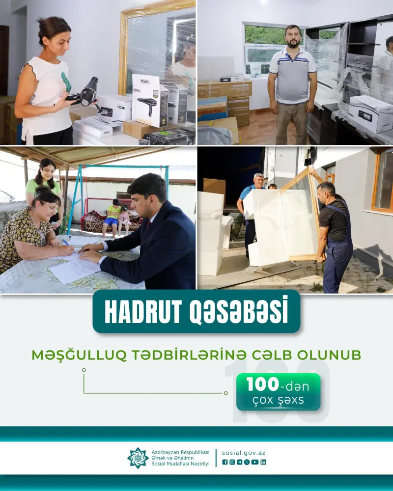 108 şəxsin məşğulluğu təmin edilib