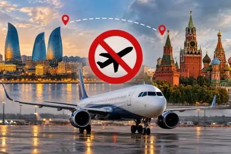 Bakı-Moskva-Bakı aviareysləri dayandırıldı