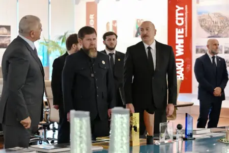 İlham Əliyev və Ramzan Kadırov “Bakı Ağ Şəhər”də oldular - FOTOLAR