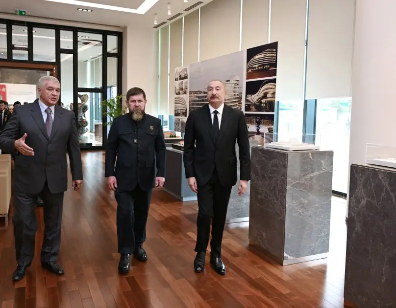 İlham Əliyev və Ramzan Kadırov “Bakı Ağ Şəhər”də oldular - FOTOLAR
