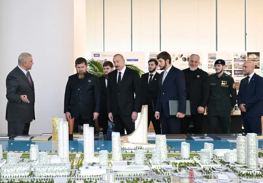 İlham Əliyev və Ramzan Kadırov “Bakı Ağ Şəhər”də oldular - FOTOLAR
