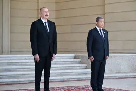 Kamboca Baş naziri rəsmi qarşılandı - Fotolar