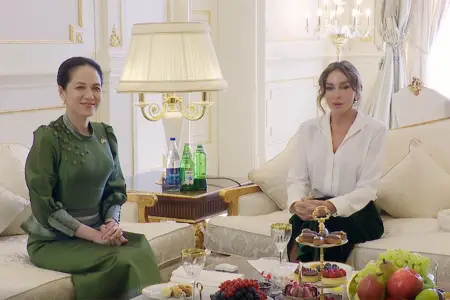 Birinci xanımlar görüşdü - Video