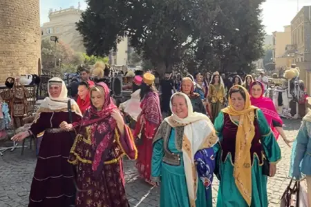Bakıda “Kəlağayı” yürüşü - Video