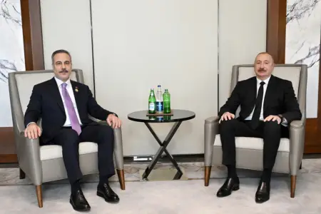 İlham Əliyev Hakan Fidanla görüşdü