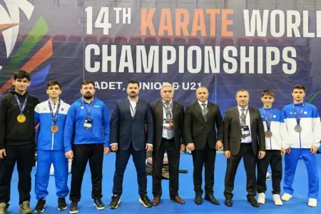 Karateçilərimiz dünya çempionatını 5 medalla başa vurdular