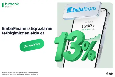 “Birbank Invest” vasitəsilə “EmbaFinans” BOKT istiqrazlarına investisiya etmək imkanı
