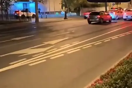 Yolda xətlərin görünməməsi çaşqınlıq yaratdı - Video