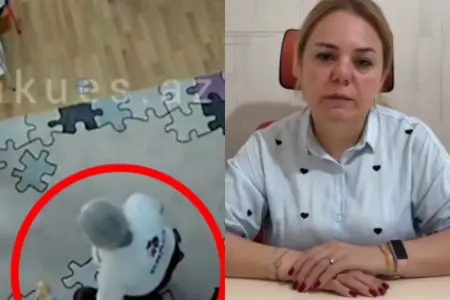 Autizmli uşağa zorakılıq edən müəllim üzr istədi - Video