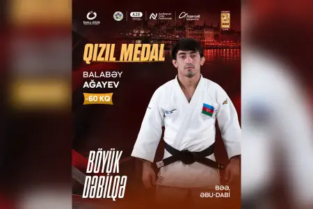 Balabəy Ağayev qızıl medal qazandı