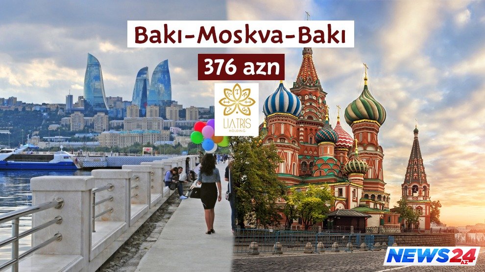 Bakı-Moskva-Bakı aviabilet 