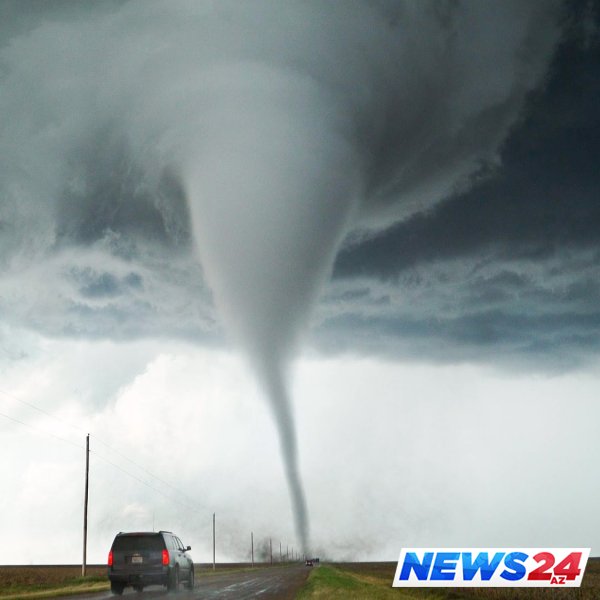 Güclü tornado - Bu görüntülər qorxuya salır-  VİDEO 