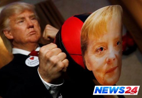 Tramp  Merkeli yumruqladı - VİDEO 