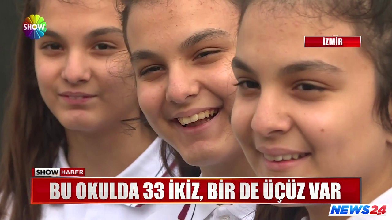 Bu məktəbdə 33 əkiz,1 üçəm təhsil alır - VİDEO 