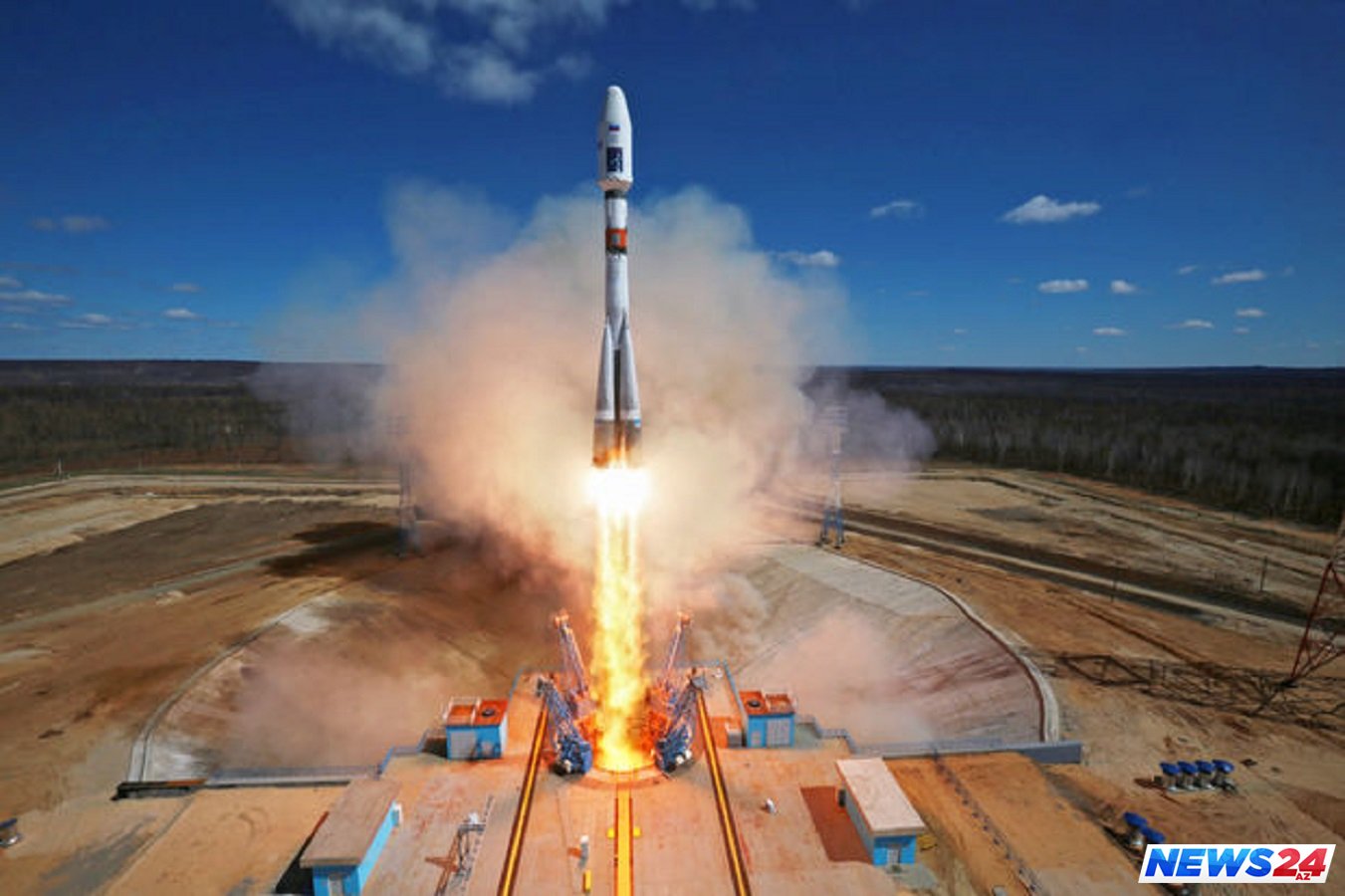“Soyuz” raketinin buraxılışı zamanı qəza - VİDEO 