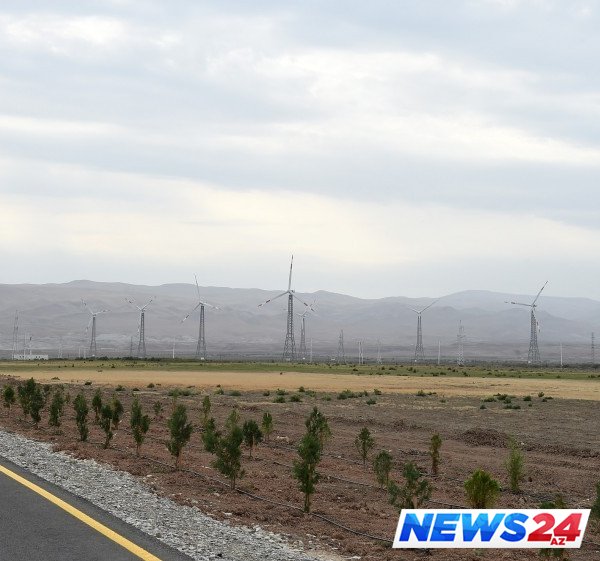 Prezident İlham Əliyev Xızıda “Yeni Yaşma” Külək Elektrik Parkının açılışında iştirak edib 