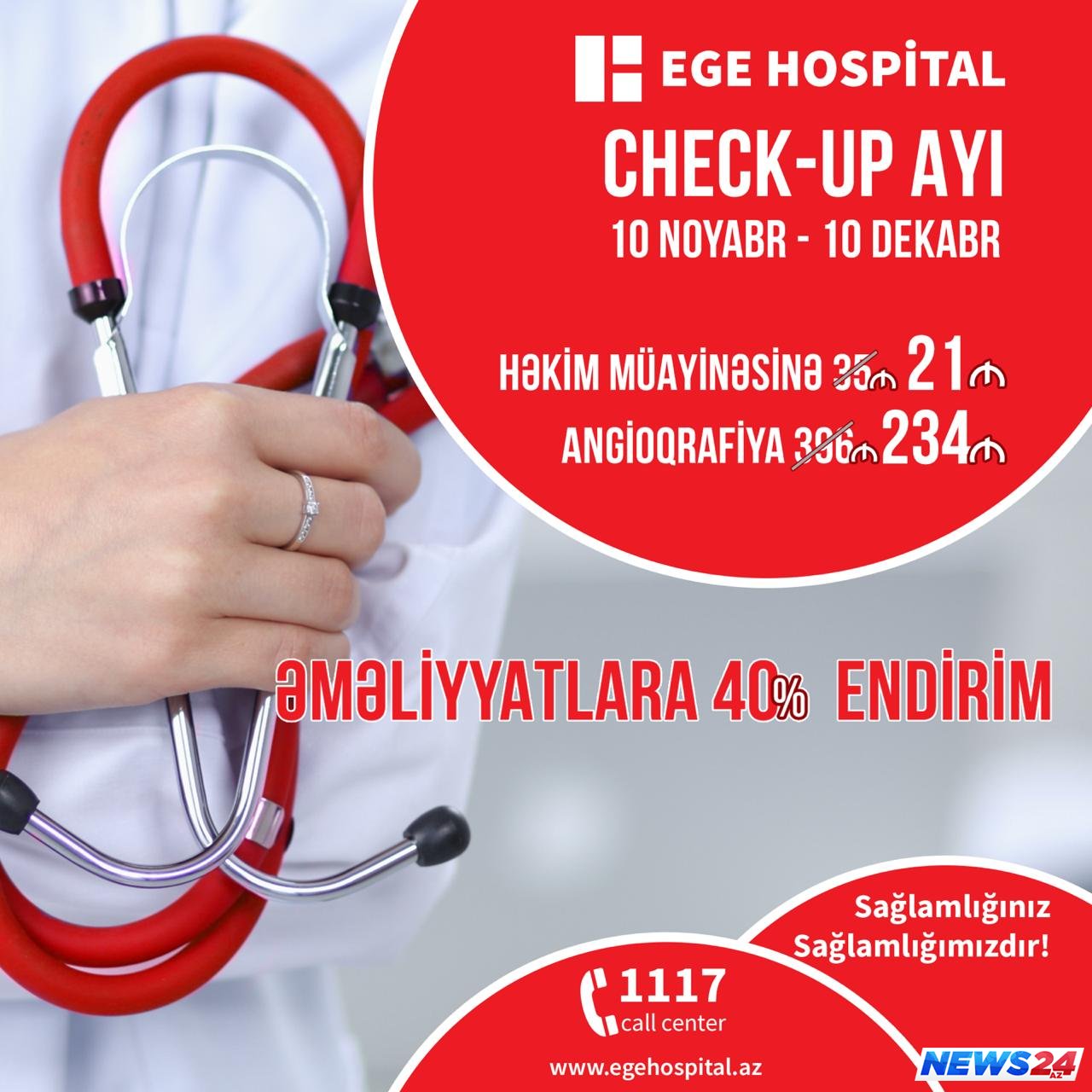 EGE Hospital-da «Check-up ayı» başladı! 