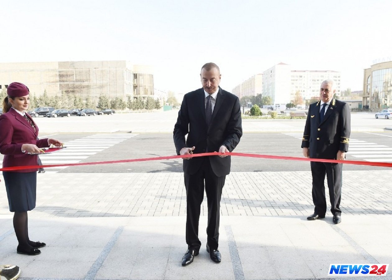 Prezident İlham Əliyev Sumqayıt Dəmir Yolu Vağzalı Kompleksinin açılışında iştirak edib 