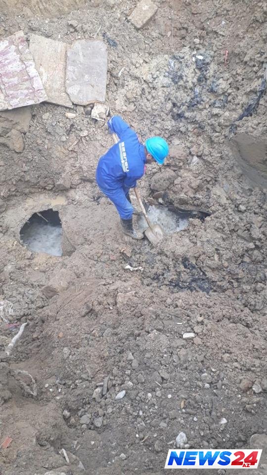 Bakıda kanalizasiya kollektordan kəsilmiş mal başları çıxdı - "Azərsu"dan açıqlama - FOTO 