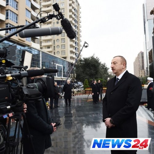 Prezident İlham Əliyev “Rossiya-24” telekanalının müxbirinə müsahibə verib 
