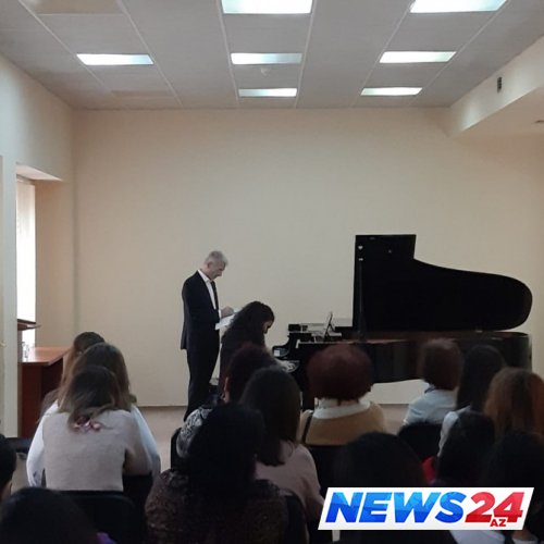 İtaliyalı pianoçu Bakı Musiqi Akademiyasında ustad dərsi keçib 