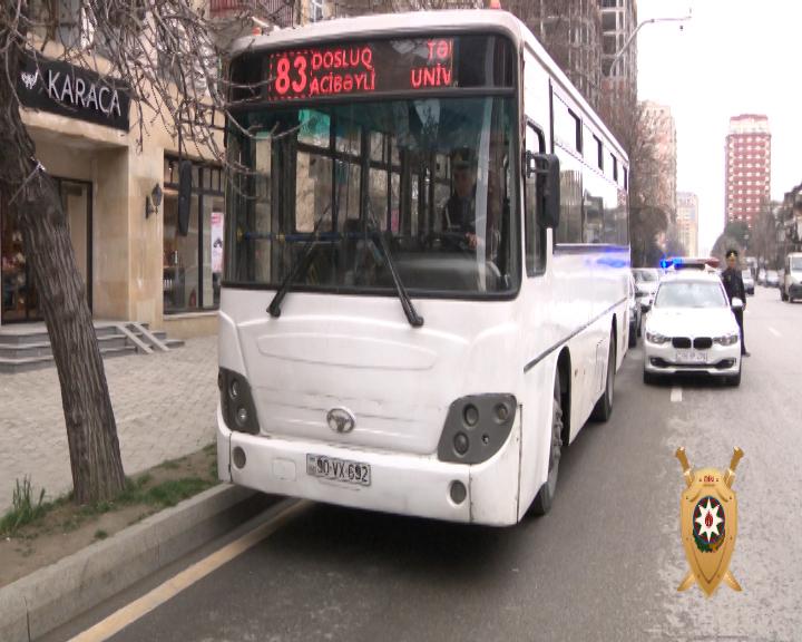 Sərxoş avtobus sürücüsü QAYDALARI POZDU - FOTO - VİDEO