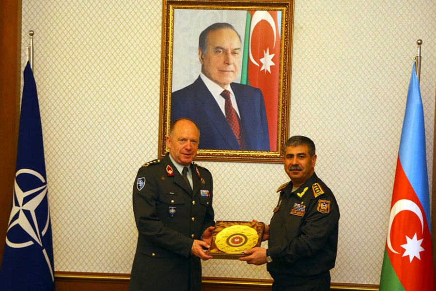 Zakir Həsənov NATO-nun Hərbi Qərargahının Baş direktoru ilə görüşüb - FOTO