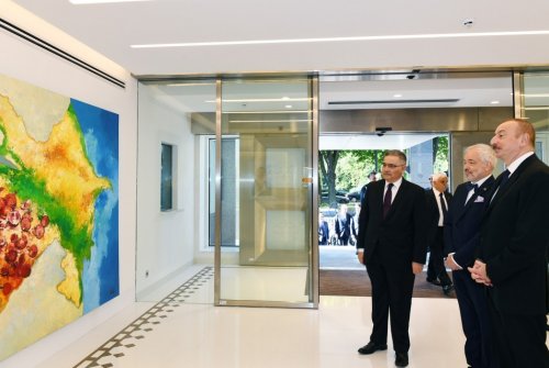 Prezident Belçikadakı səfirliyimizin yeni binasının açılışında - FOTOLAR