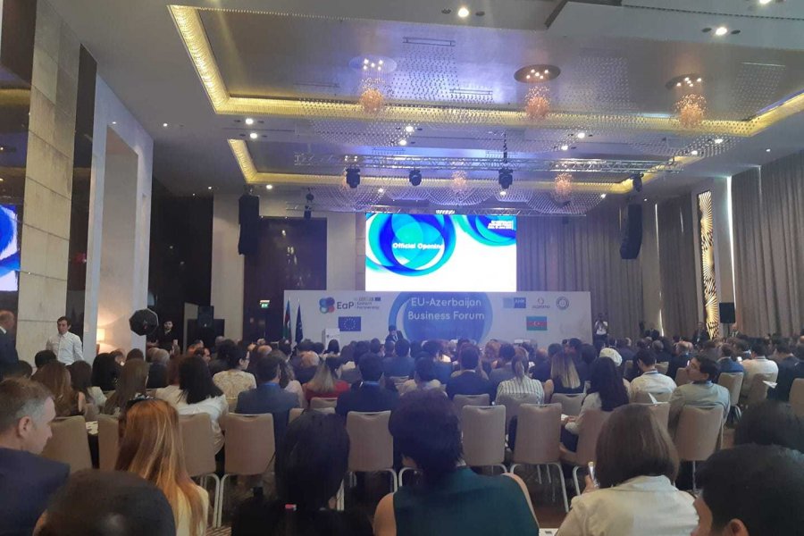 Bakıda Avropa İttifaqı - Azərbaycan biznes forumu keçirilir 