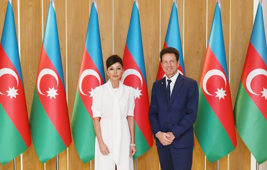 Mehriban Əliyeva MEDEF Biznes Şurasının prezidenti ilə görüşüb - YENILƏNİB