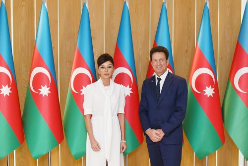 Mehriban Əliyeva MEDEF Biznes Şurasının prezidenti ilə görüşüb - YENILƏNİB