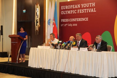 XV Avropa Gənclər Yay Olimpiya Festivalı ilə bağlı konfrans keçirilib - 7 günlük yarışlara start verildi