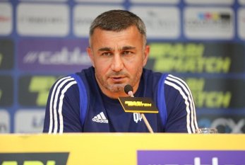 "Futbolçularımı təbrik edirəm, meydanda yaxşı vuruşdular" : Qurban Qurbanov