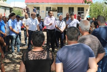 Gürcüstan hökumətindən doludan ziyan görən azərbaycanlılara yardım 