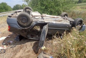 Goranboyda avtomobil aşdı Bir ölü, bir yaralı