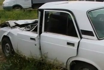 Avtomobil qəzasında 84 yaşlı Nazan nənə yaralandı - Ağstafada