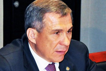 Tatarıstan prezidenti Mehriban Əliyevanı TƏBRİK ETDİ